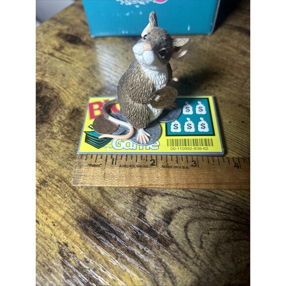 Mouse Decor After The Party Scratch Win Lottery Ticket Vtg Limited Edition Mice - Picture 10 of 11